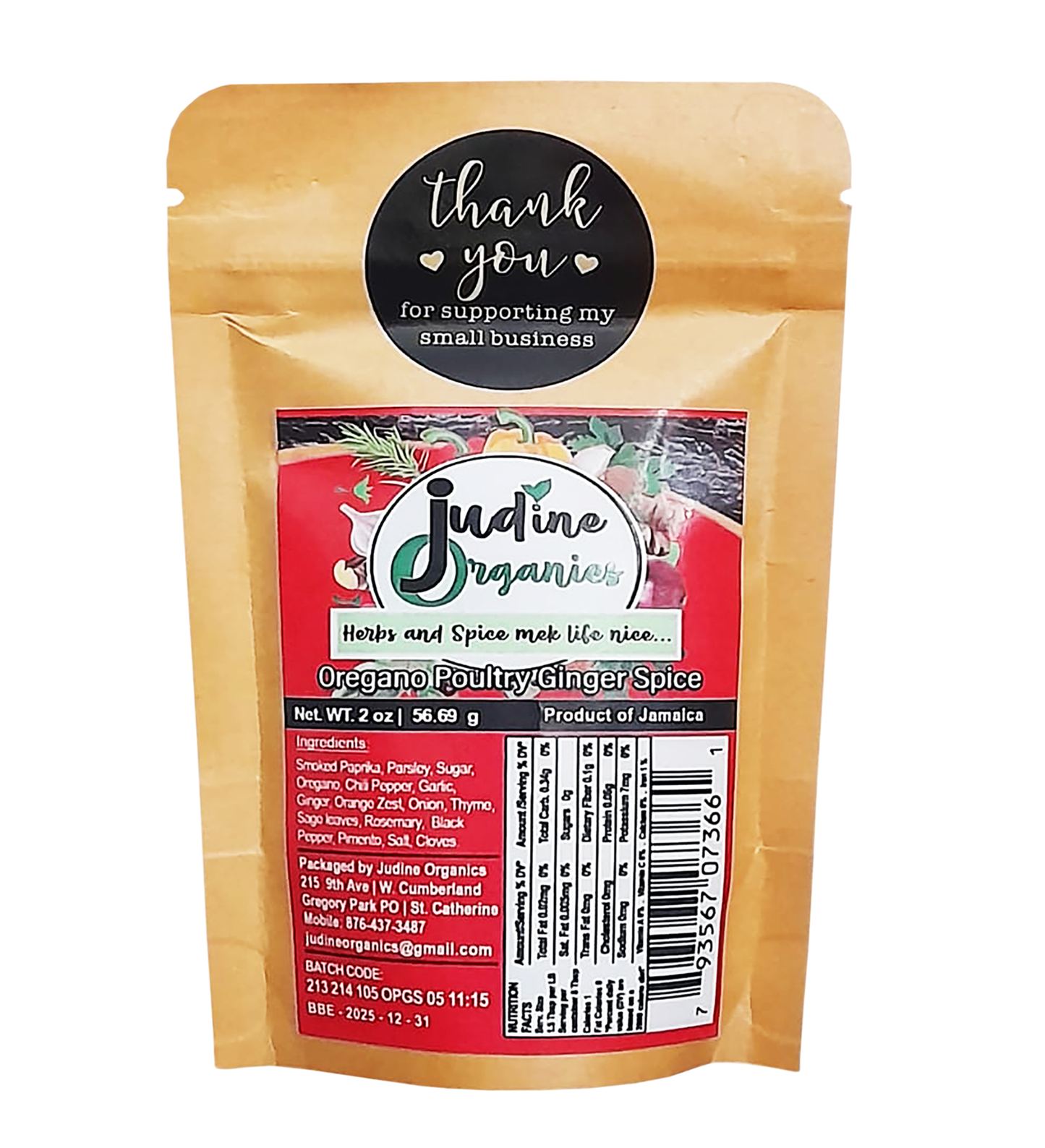 Oregano Poultry Ginger Spice