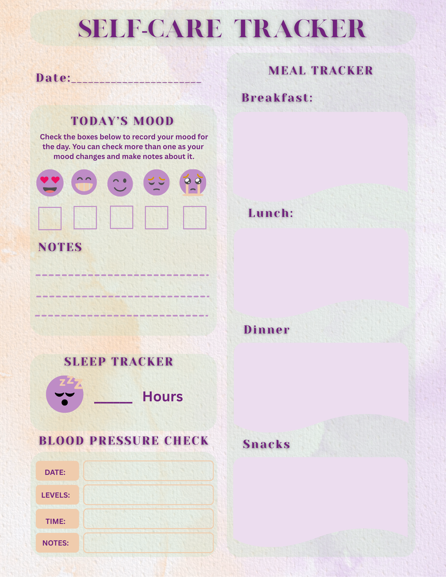 The Daily Wellness Focus Planner Journal